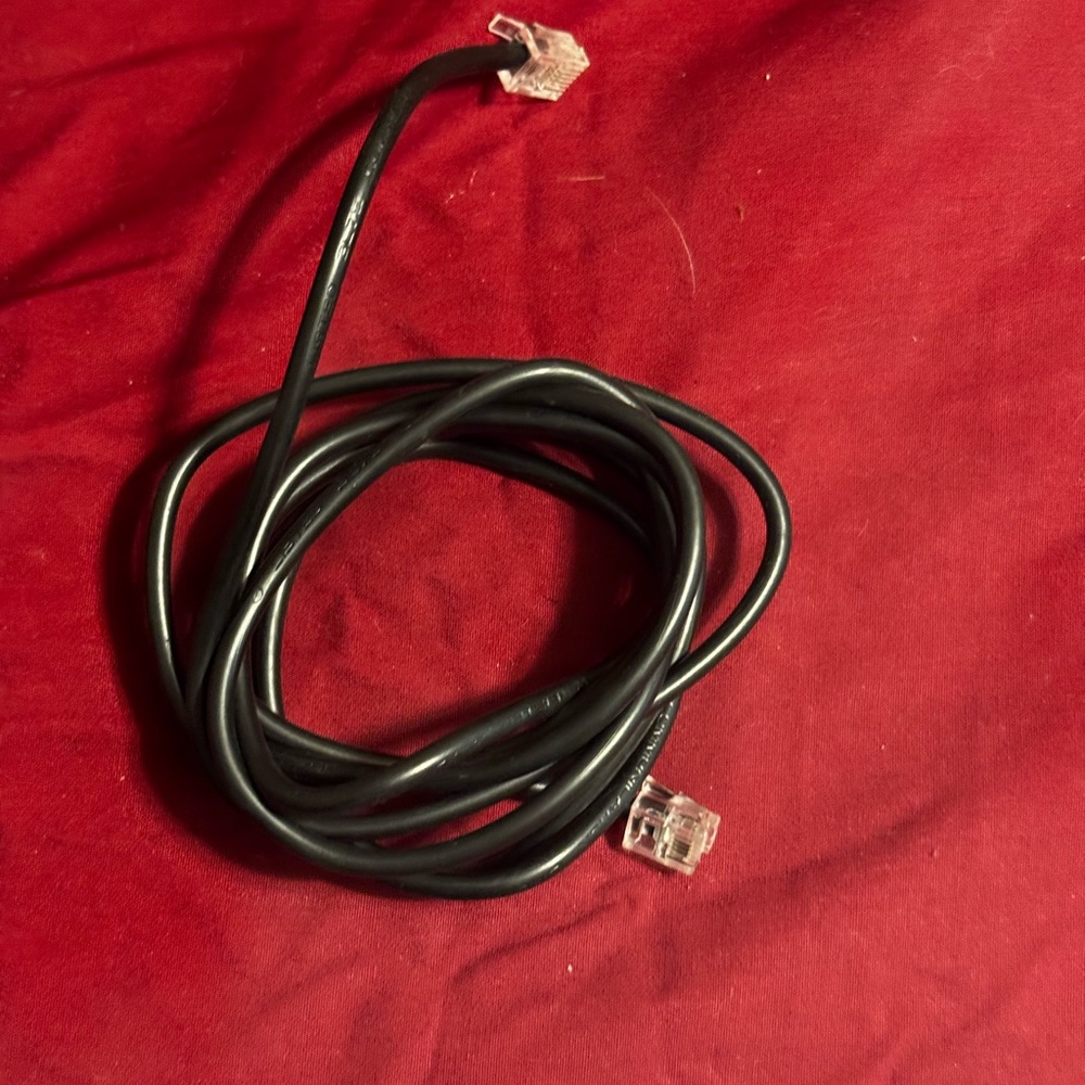 Black VoIP Phone Adapter Cable